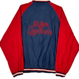 St. Louis Cardinals Mlb Baseball Jacket - Large Blue Polyester