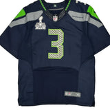 Seahawks Nike Football Jersey - Large Navy Polyester