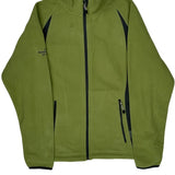 Harley Davidson Fleece Jacket - Small Green Polyester