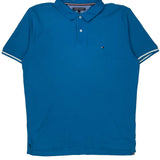 Tommy Hilfiger Polo Shirt - XL Blue Cotton
