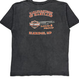 Harley Davidson Graphic T-Shirt - XL Gray Cotton