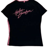 Harley Davidson Graphic T-Shirt - Medium Black Cotton