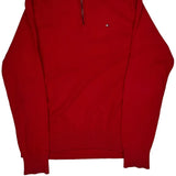 Tommy Hilfiger 1/4 Zip - XL Red Cotton