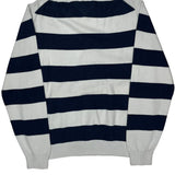 Tommy Hilfiger Striped Sweater - Medium Navy Cotton