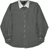 Polo By Ralph Lauren Striped Shirt - 2XL Black & White Cotton