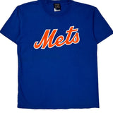 Mets Cooperstown Collection Mlb T-Shirt - Large Blue Cotton