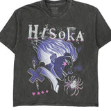 Hisoka Hunter Graphic T-Shirt - Medium Black Cotton