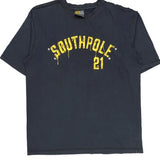 Southpole Spellout T-Shirt - 2XL Black Cotton