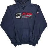 Fubu Spellout Hoodie - Large Navy Cotton