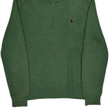 Polo By Ralph Lauren 1/4 Zip - Large Green Cotton