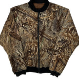Mossy Oak Camo Bomber Jacket - Small Brown Polyester