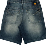 Shady Ltd Baggy Denim Shorts - 34W 11L Blue Cotton