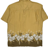 Natural Issue Floral Hawaiian Shirt - Medium Brown Viscose
