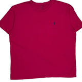 Ralph Lauren T-Shirt - Large Red Cotton