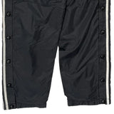 Adidas Striped Track Pants - Medium White Polyester