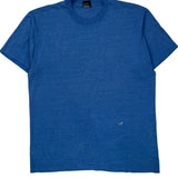 Grounds Crew Screen Stars Single Stitch T-Shirt - XL Blue Cotton Blend