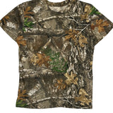 Realtree Camo T-Shirt - Large Brown Cotton Blend