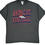 Denver Broncos Nfl T-Shirt - XL Gray Cotton