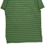 Tommy Hilfiger Striped Polo Shirt - Small Green Cotton