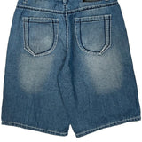 Koman Denim Shorts - 34W 11L Blue Cotton Blend