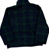 Polo By Ralph Lauren Checked Snap-T Fleece - Large Green Polyester