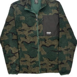 Oakley Camo Fleece Jacket - Medium Khaki Polyester
