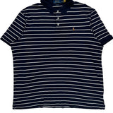Polo By Ralph Lauren Striped Polo Shirt - XL Navy Cotton