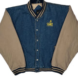 An Encore Network Starz Varsity Jacket - XL Beige Denim