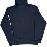 Carhartt Spellout Hoodie - Large Navy Cotton