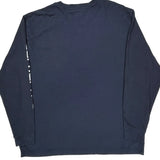 Carhartt Spellout Long Sleeve T-Shirt - XL Navy Cotton