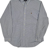 Ralph Lauren Checked Shirt - Large Blue Cotton