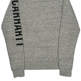 Carhartt Spellout Sweatshirt - XS Gray Cotton Blend
