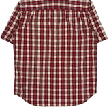 Carhartt Checked Short Sleeve Shirt - Large White Cotton