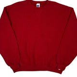 Russell Athletic Sweatshirt - XL Red Cotton