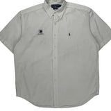 Blake Shirt Ralph Lauren Short Sleeve Shirt - Large White Cotton