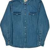 Levis Denim Shirt - Large Blue Denim