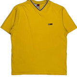 Tommy Jeans T-Shirt - Medium Yellow Cotton