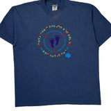 Credit Union Spirit Fruit Of The Loom Single Stitch T-Shirt - XL Blue Cotton Blend