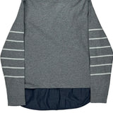 Tommy Hilfiger Striped Sweatshirt - Large Grey Cotton