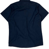 Dickies Short Sleeve Shirt - Medium Navy Polyester Blend