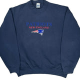 New England Patriots Salem Football Sweatshirt - XL Navy Cotton Blend