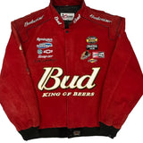 Dale Earnhardt Jr. Budweiser Chase Authentics Nascar Bomber Jacket - XL Red Polyester