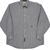 Tommy Hilfiger Striped Shirt - Large Blue Cotton
