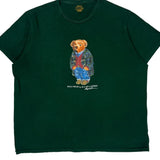 Polo Bear Polo By Ralph Lauren Graphic T-Shirt - 2XL Green Cotton