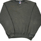 Russell Athletic Sweatshirt - XL Grey Cotton Blend