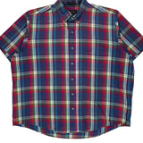 Gant Checked Short Sleeve Shirt - XL Multicoloured Cotton