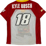 Age 6-7 Kyle Busch Racing Team Nascar Graphic Jersey - Small Red Polyester