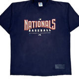 Nationals Baseball Majestic Mlb T-Shirt - XL Navy Cotton