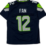 Seahawks Nike Football Football Jersey - Medium Navy Polyester
