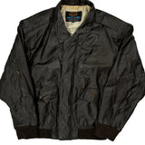 A-2 Flight American Born Leather Jacket - Large Brown Leather